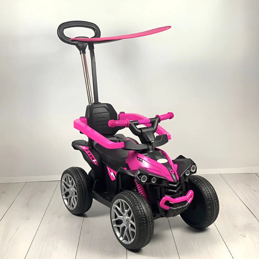 Cuatrimoto Eléctrica 3 en 1: Guía, Pedal y control remoto - soporta hasta 35 Kilos - ideal para niños de 2 a 4 años.