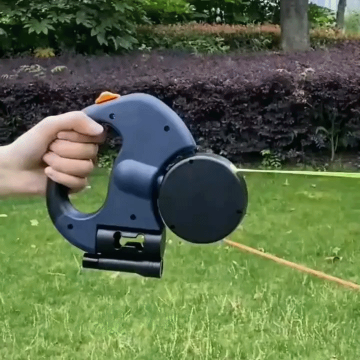 Correa Retráctil Doble para Perros — Giro 360° Antienredos para Perros Hasta 11 kg,