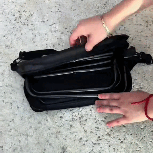 Silla plegable para descansar donde sea — resiste hasta 100kg - Diseño ultra compacto, fácil de guardar en bolsos o mochila.