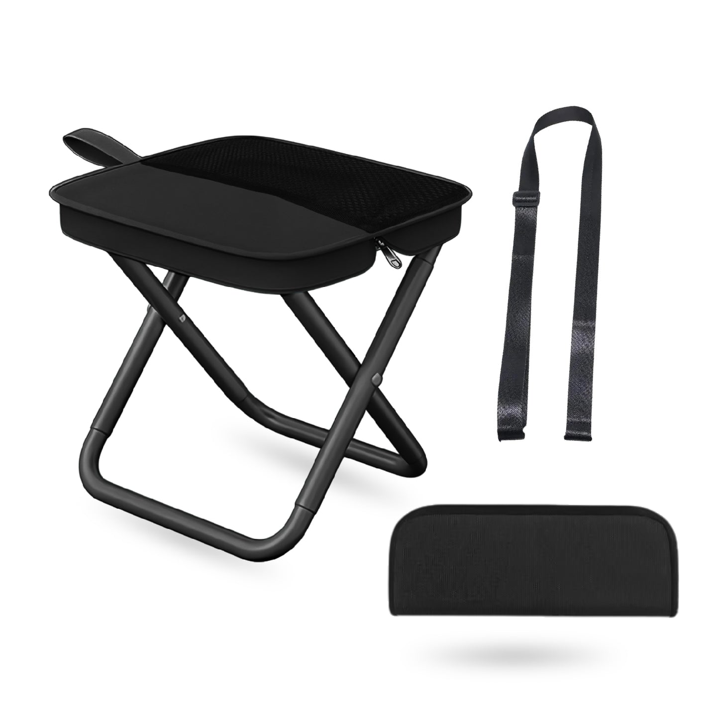 Silla plegable para descansar donde sea — resiste hasta 100kg - Diseño ultra compacto, fácil de guardar en bolsos o mochila.